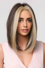 Brown Blonde Wigs | Synthetic Mid-length Straight Wigs | Kenchima