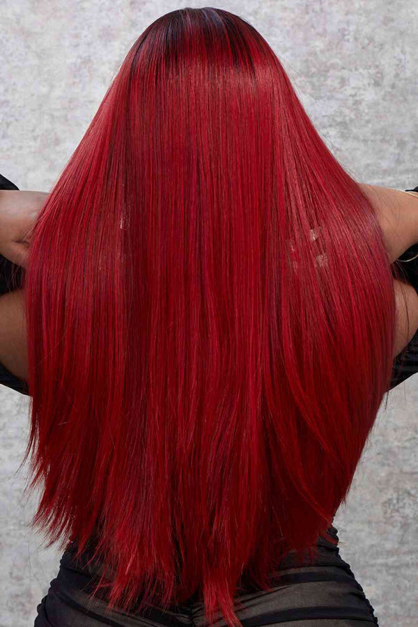 Red Ombre Lace Front Wigs | Ombre Red Hair | Kenchima