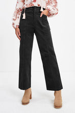 Pocketed Elastic Waist Straight Pants - Kenchima 