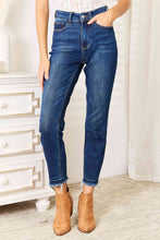 Size High Waist Released Hem Slit Jeans